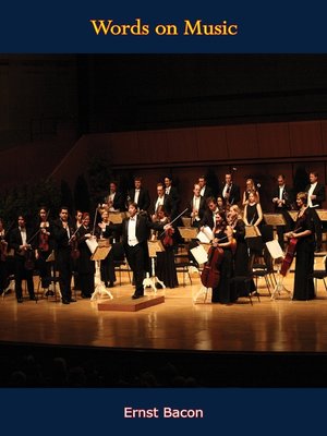 cover image of Words on Music